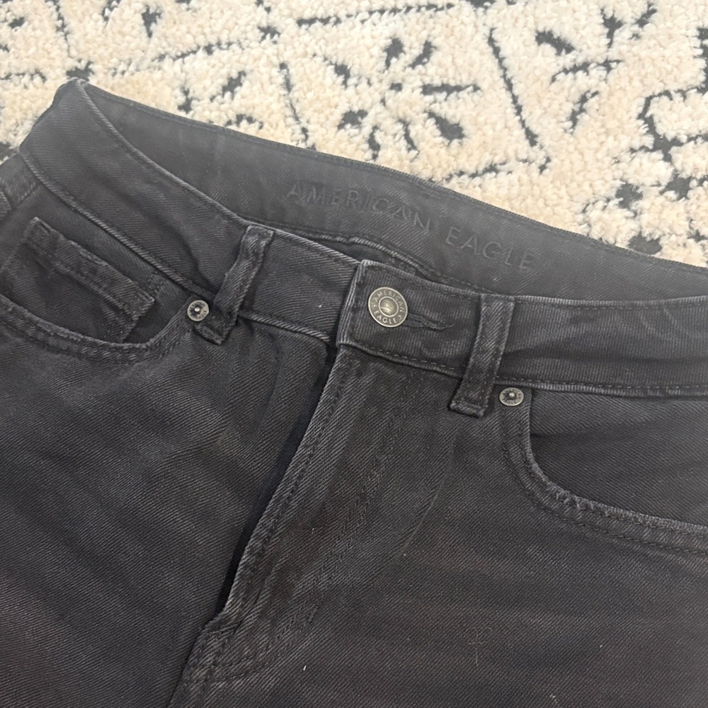 American Eagle Outfitters Women's Dark Gray High Rise Jeans